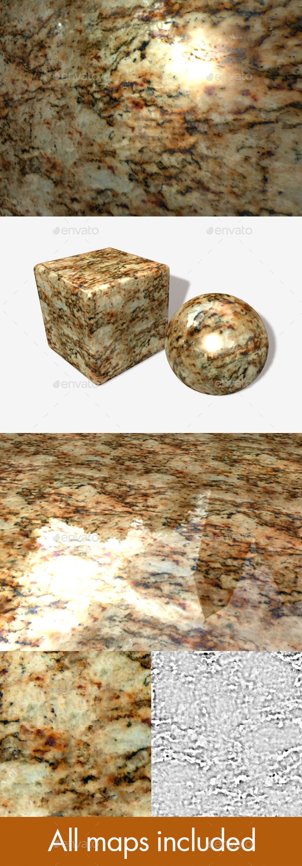 Orange Marble Seamless - 3Docean 20144365