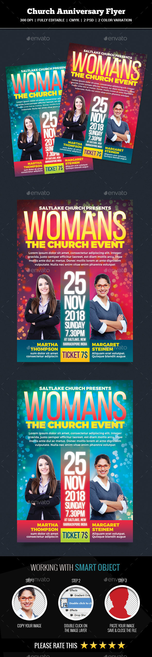 Women Concert Church Flyer - Church Flyers