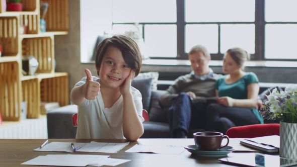 Student Homeschooled Successfully Preparing for Exams alt