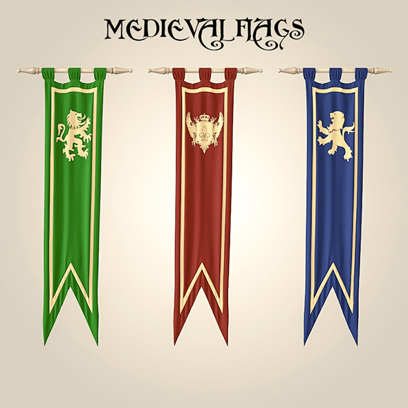 Medieval_flags - 3Docean 20146092