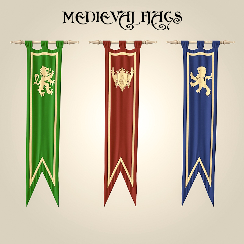 Medieval_flags by madMIX_X | 3DOcean