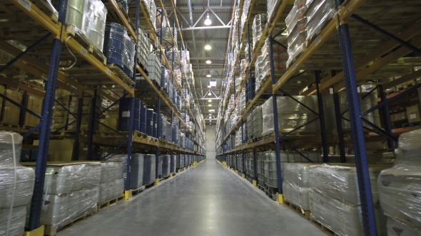 Camera Moving Through Warehouse alt