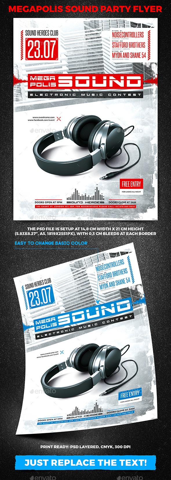 Megapolis Sound Party Flyer vol.3 - Clubs & Parties Events
