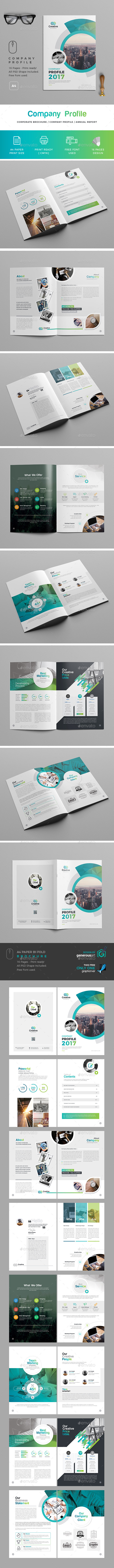 Company Profile Template - Brochures Print Templates