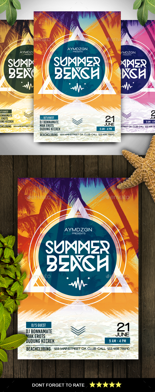 Summer Beach flyer