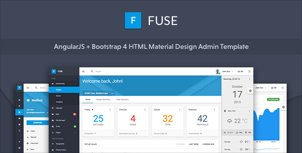 Fuse Angularjs Bootstrap 4 Html Material Design Admin Template By Srcn Bootstrap Material Design Admin Template