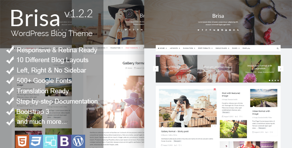 Brisa Responsive WordPress Blog Theme Brisa Responsive WordPress Blog Theme