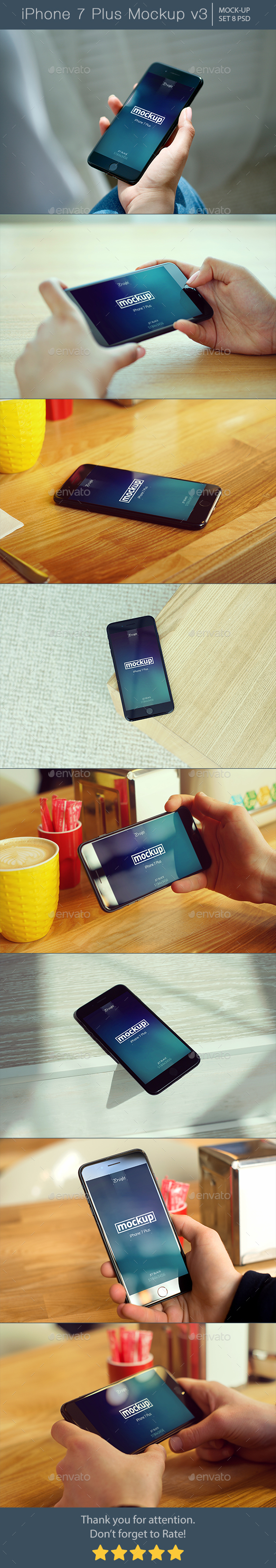 iPhone 7 Plus Mockup v3 - Mobile Displays