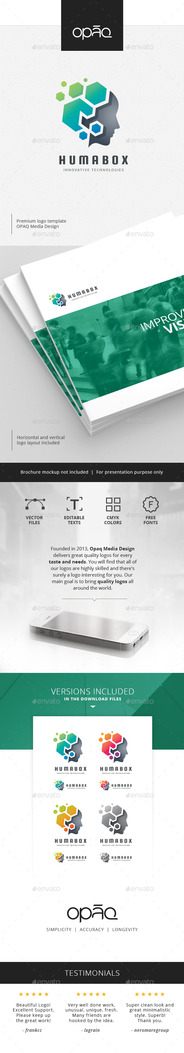 Virtual Human Box Builder Logo - Humans Logo Templates