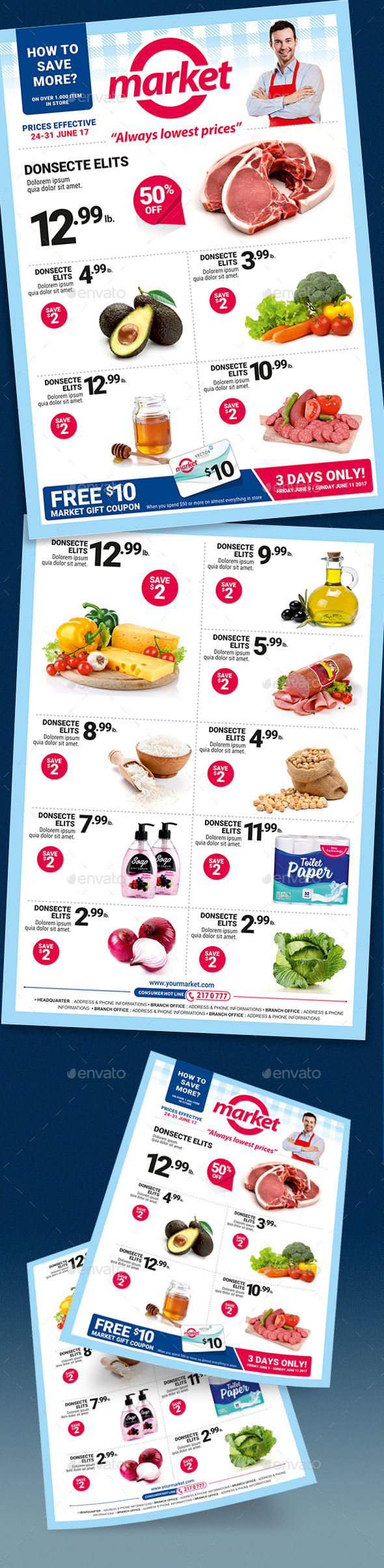 Supermarket Sale Flyer - Commerce Flyers