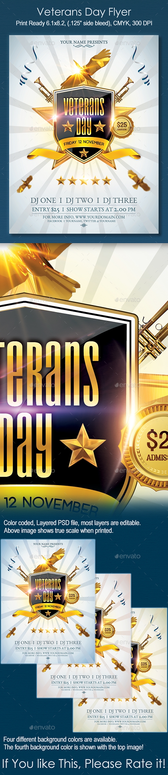 Veterans Day Flyer - Holidays Events