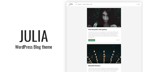 Julia - Classic WordPress Blog Theme