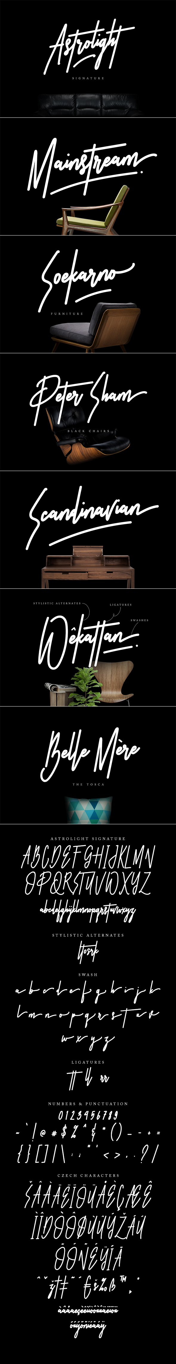 Astrolight Signature - Calligraphy Script