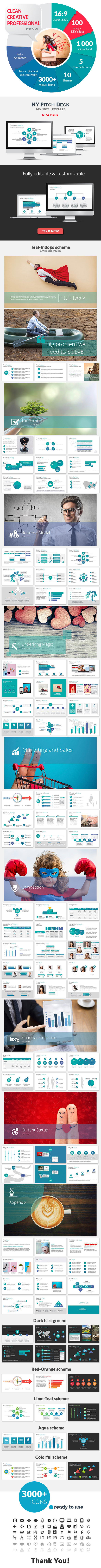 Pitch Deck NY Keynote Presentation Template - Keynote Templates Presentation Templates