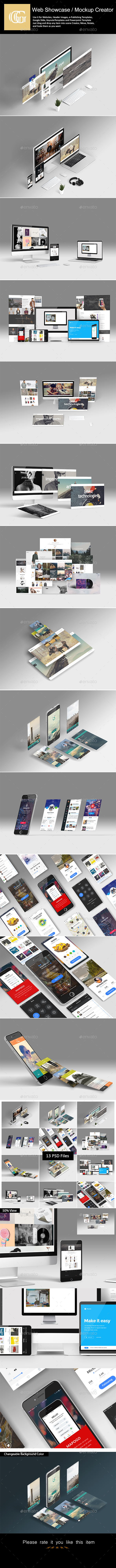 Web Showcase / Mockup Creator - Miscellaneous Print