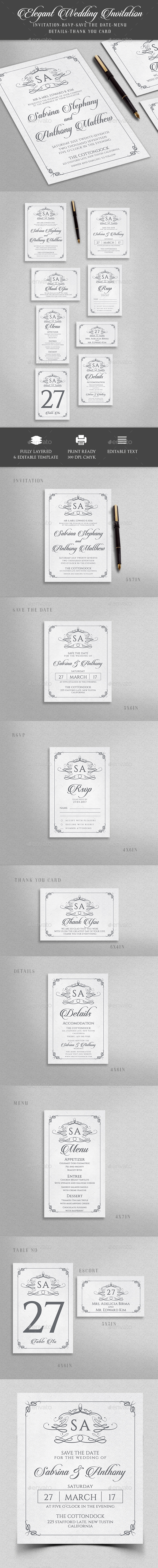 Elegant Wedding Invitation