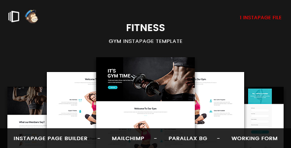 Fitness - GYM Instapage Template - Instapage Marketing