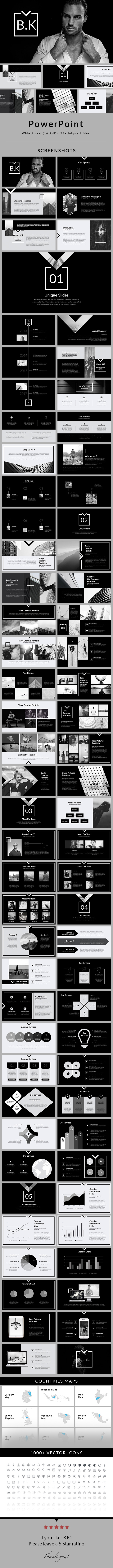 B.K - PowerPoint Presentation Template - Creative PowerPoint Templates