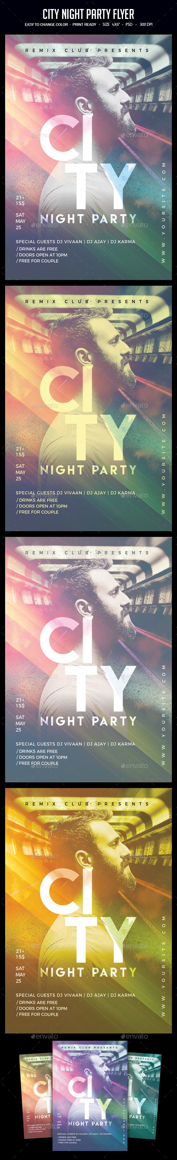 City Night Party Flyer - Clubs & Parties Events