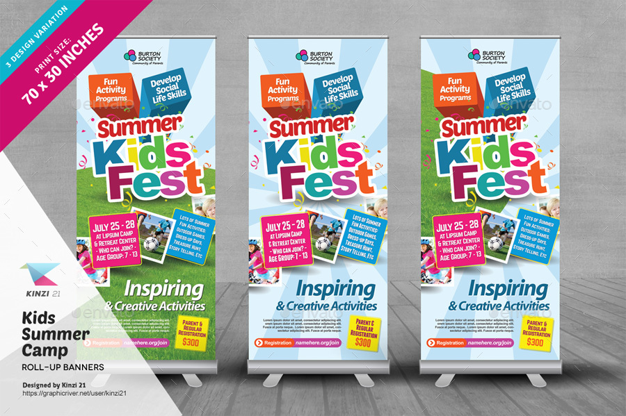 kids summer camp print bundle by kinzi21 graphicriver kids programs and activities flyers