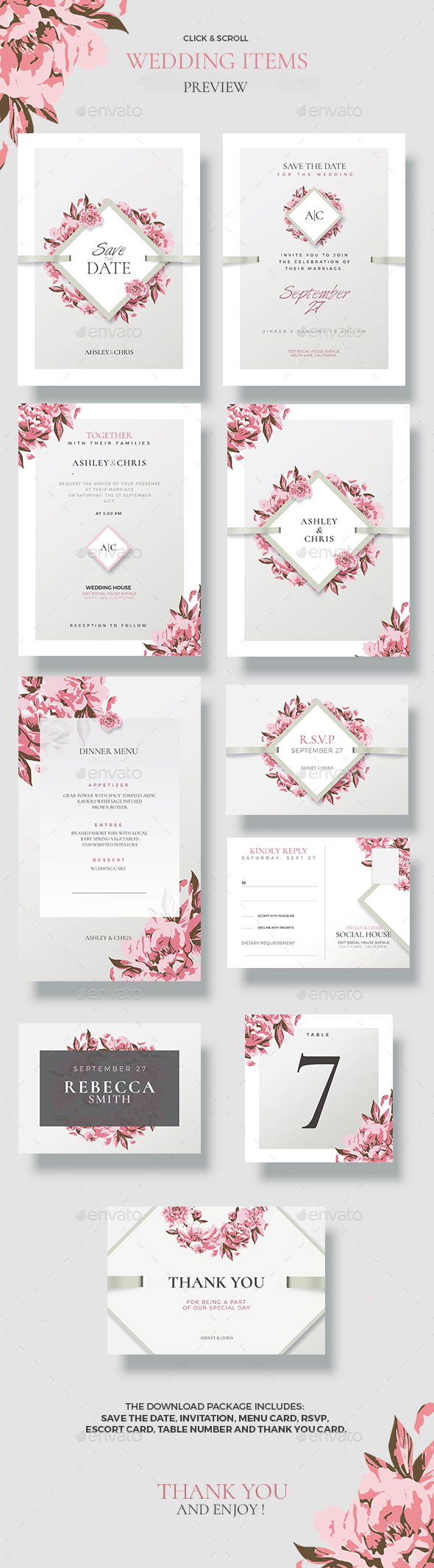 Creative Wedding - Floral Invitations