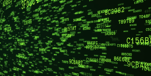 Hexadecimal Code Strokes Green Background alt