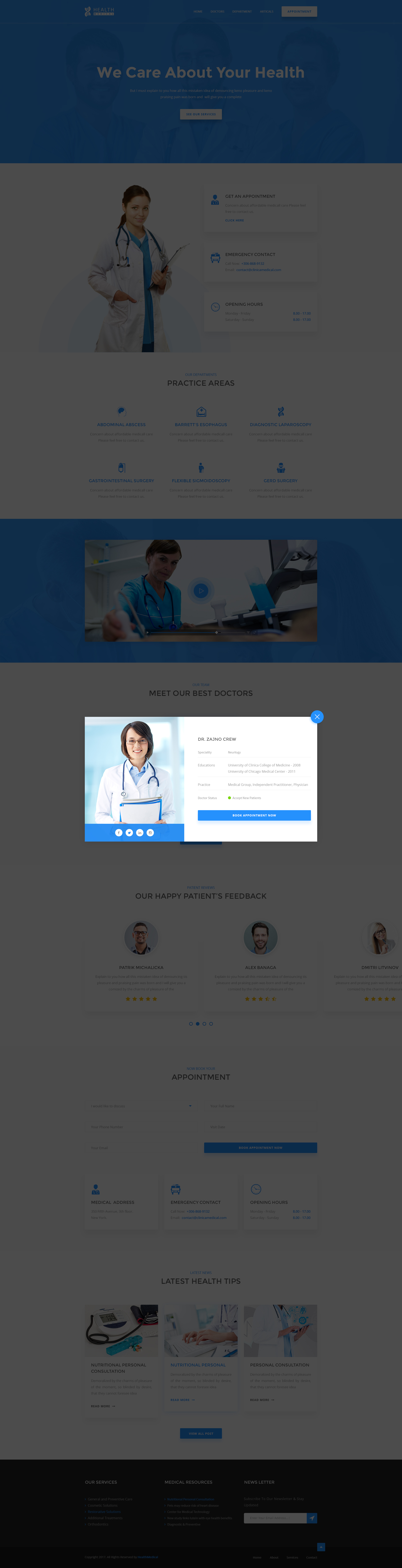 Health Care Medical & Doctor PSD Template