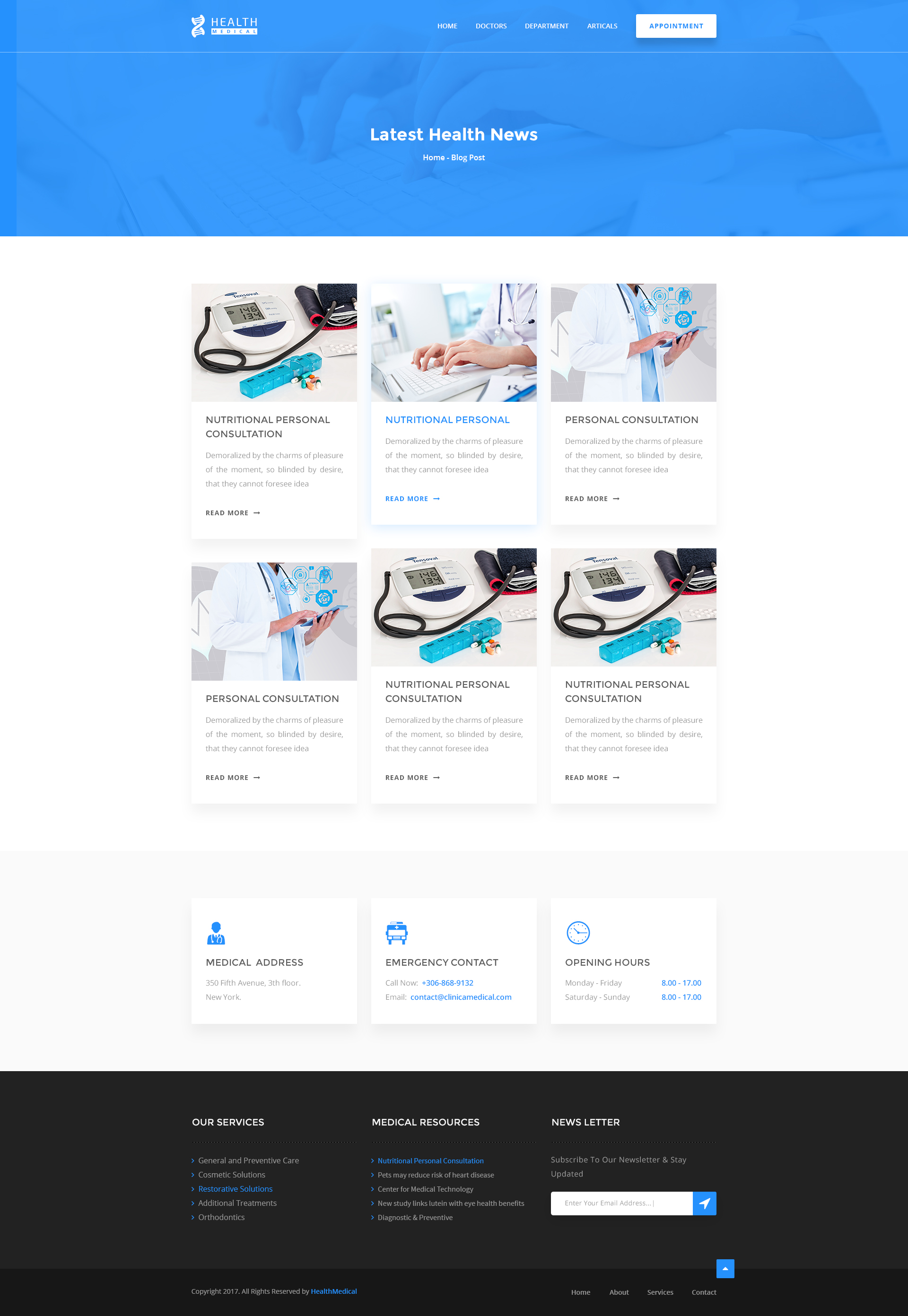 Health Care Medical & Doctor PSD Template