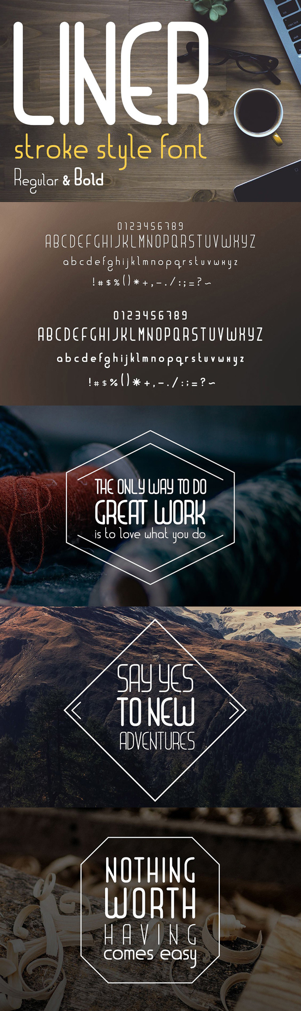 Liner. Font for Logos - Sans-Serif Fonts