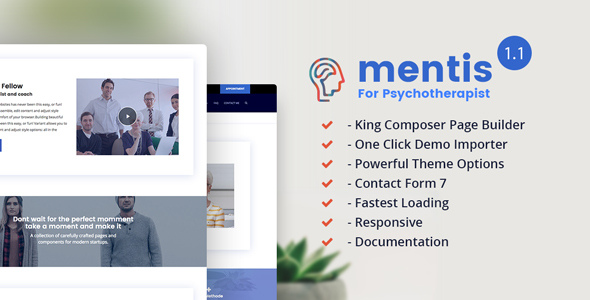 Mentis Psychotherapist responsive - ThemeForest 19648790