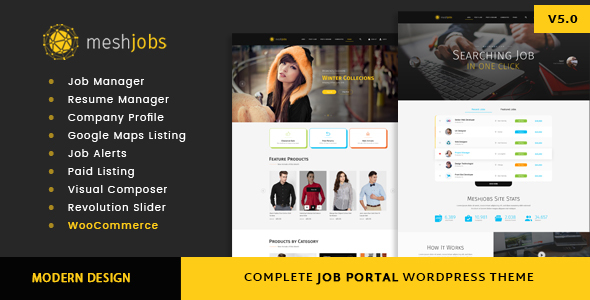 MeshJobs - A Complete Job Portal WordPress Theme by DigiSamaritan |  ThemeForest