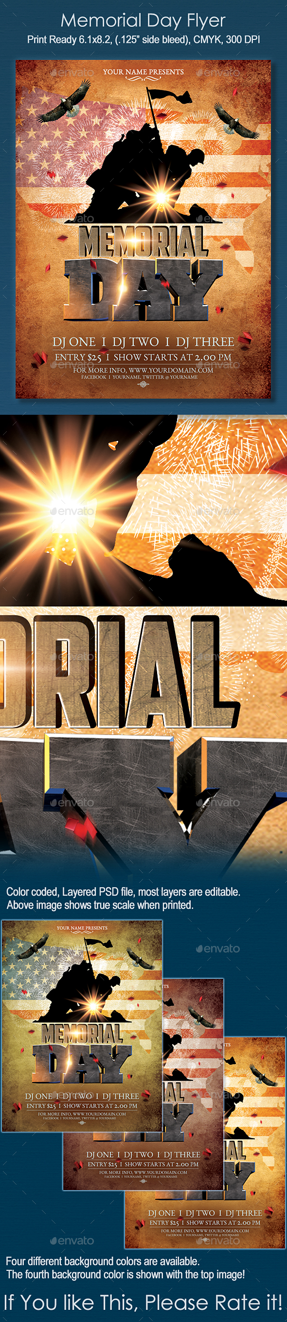 Memorial Day Template - Holidays Events