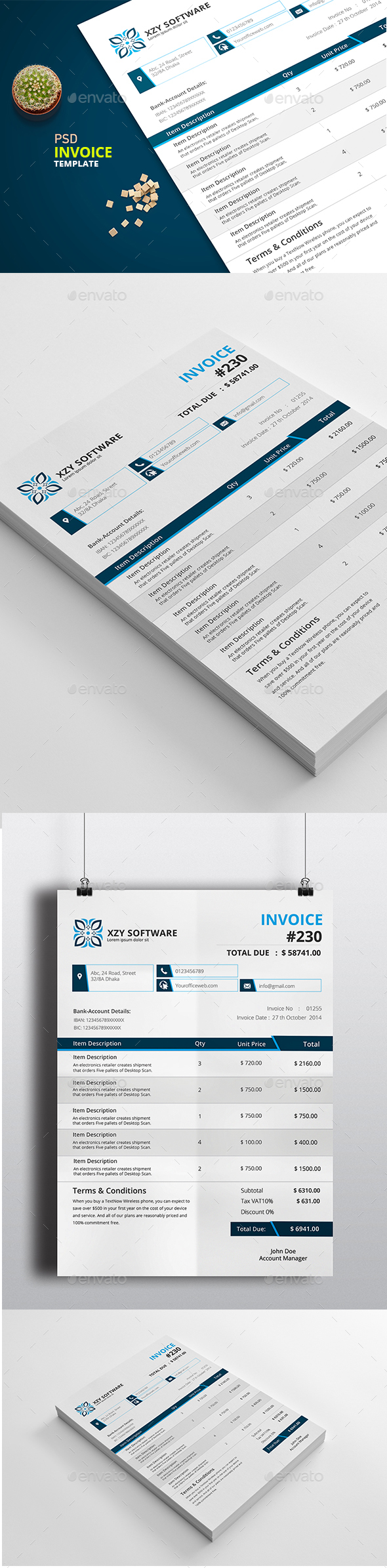 Invoice Templates - Proposals & Invoices Stationery