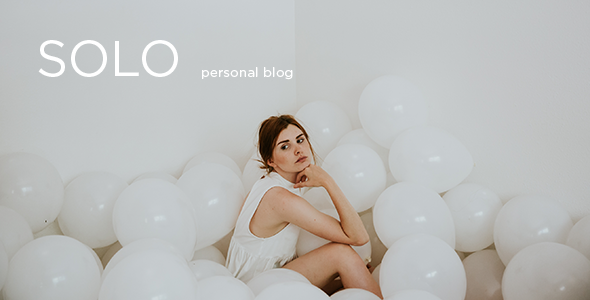 Solo - Modern Personal Blog PSD Template