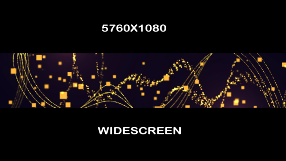 Abstract Gold Square Widescreen