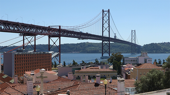 25th of April Bridge in Lisbon, Portugal