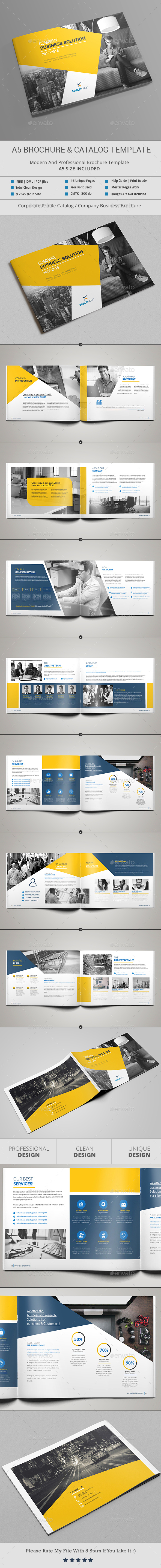 A5 Brochure & Catalog - Brochures Print Templates