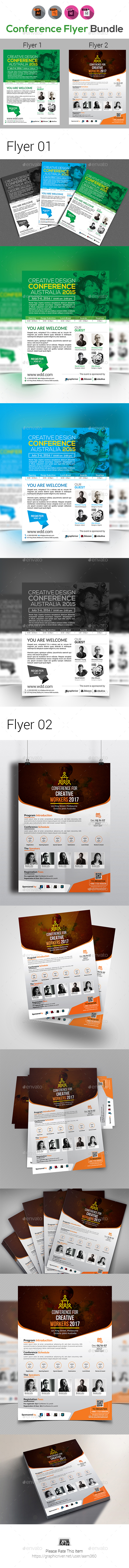Event Summit Conference Flyer Templates - Corporate Flyers