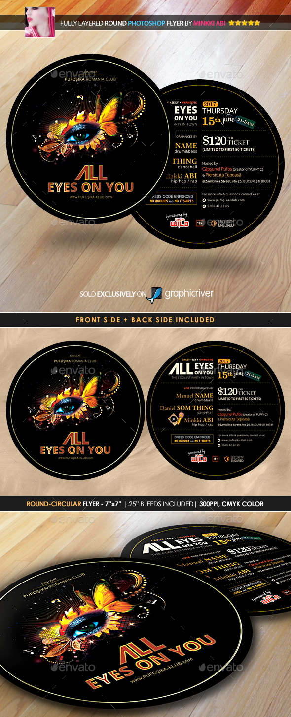 All Eyes On You Poster/Flyer - Events Flyers