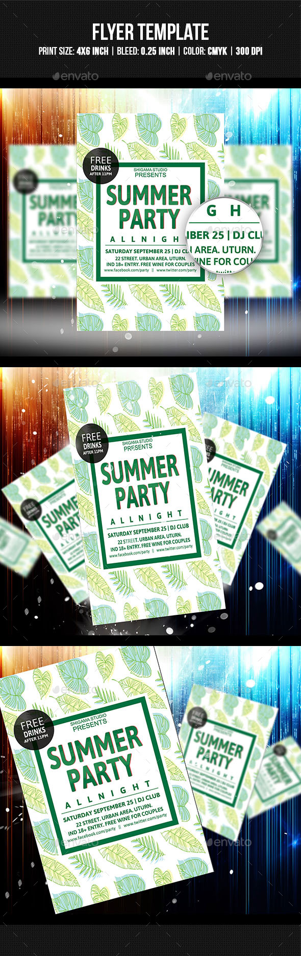 Summer Party Flyer Template