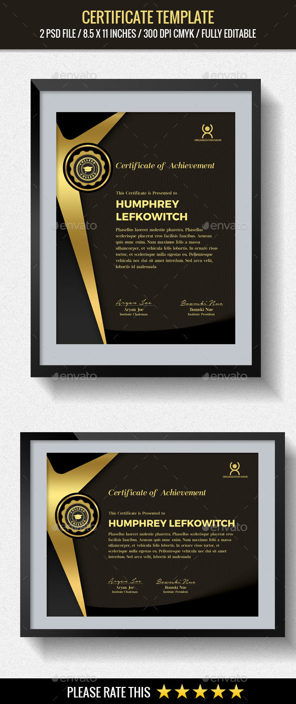 Multipurpose Certificates Template - Certificates Stationery