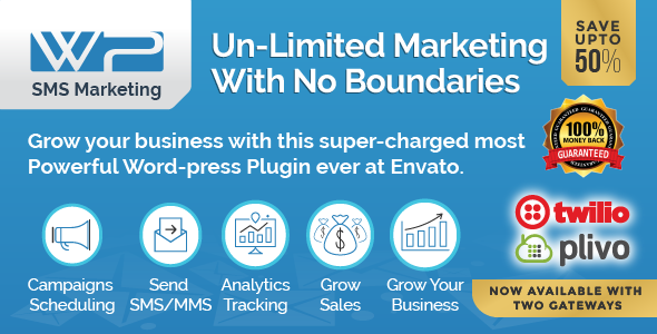 Wordpress SMS Marketing Plugin - CodeCanyon Item for Sale