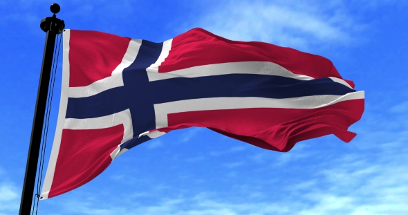 Norway Flag in the Wind alt