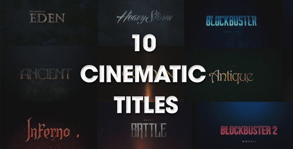 10 Cinematic Titles