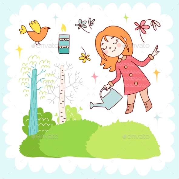 Doodles Elements - Flowers & Plants Nature