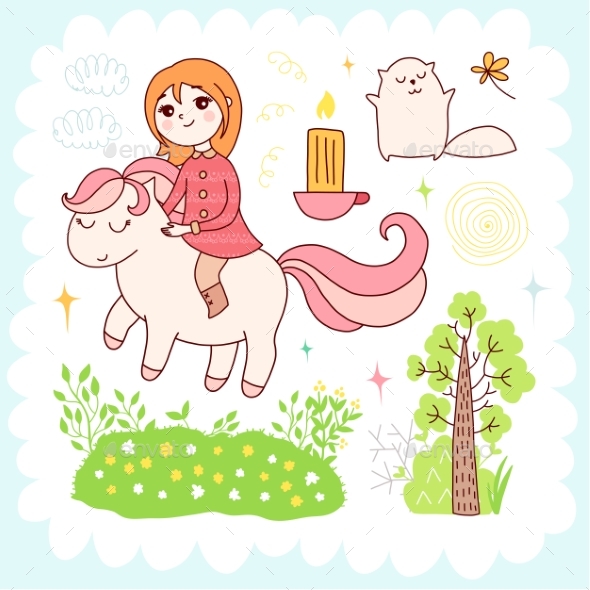 Doodles Elements - Flowers & Plants Nature