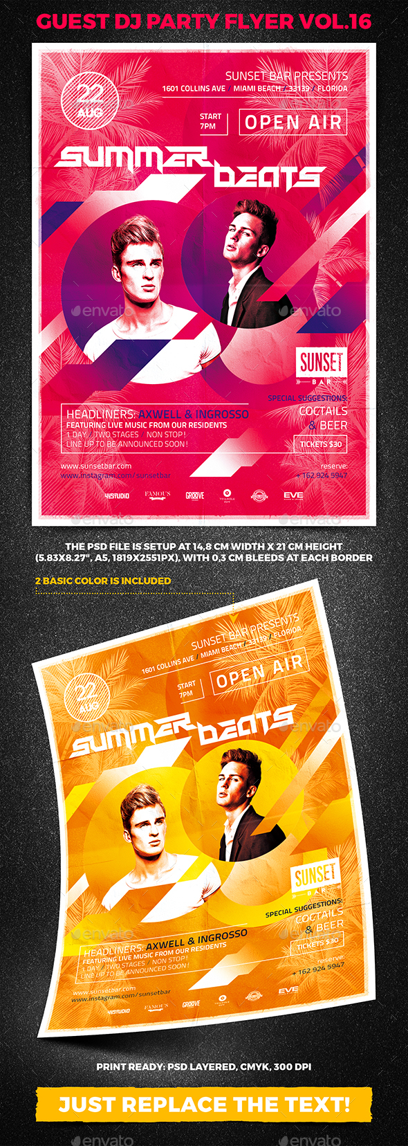 Guest DJ Party Flyer vol.16 - Clubs & Parties Events