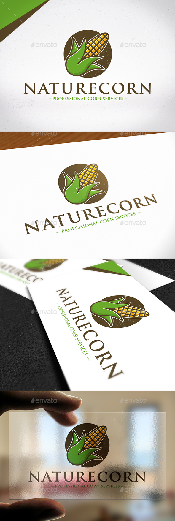 Nature Corn Logo Template - Nature Logo Templates