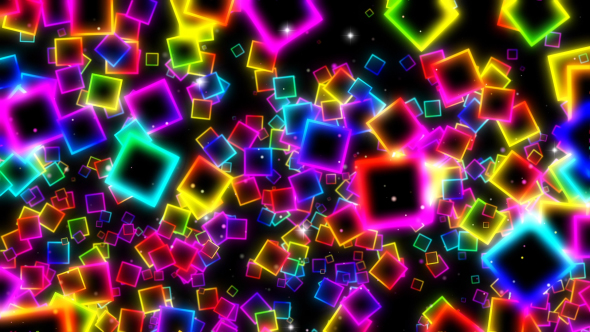 Neon Colored Squares alt