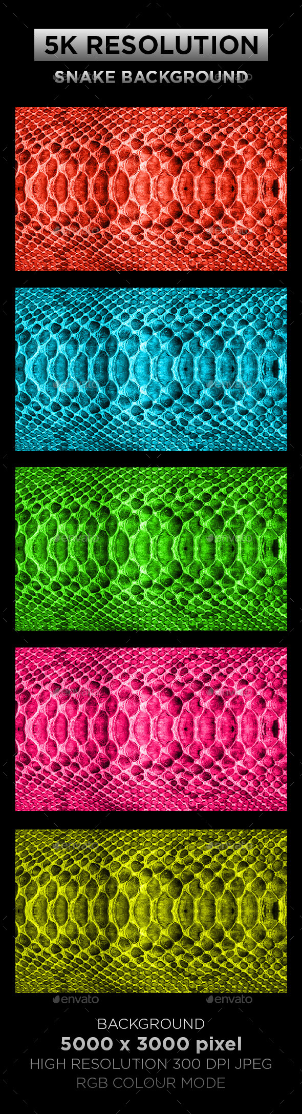Snake Texture Background 001 - Patterns Backgrounds